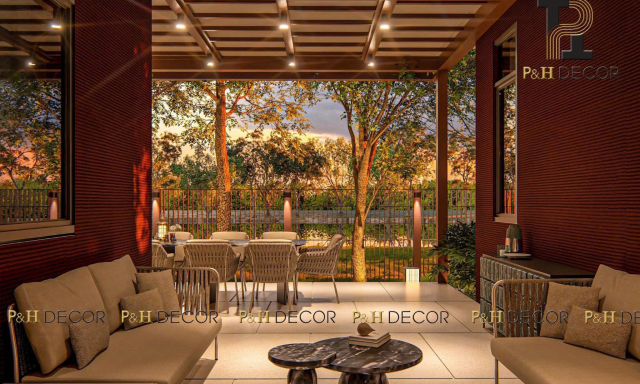 Nội thất nhà phố liền kề Eco Lakes Bình Dương – 130M2 – 2PN